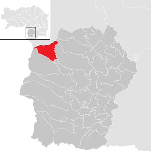 Lage der Gemeinde Kloster (Steiermark) im Bezirk Deutschlandsberg (anklickbare Karte)