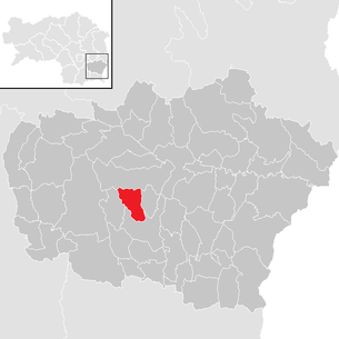 Lage der Gemeinde Kohlberg (Steiermark) im Bezirk Feldbach (anklickbare Karte)