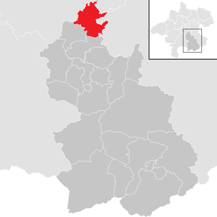 Lage der Gemeinde Kremsmünster im Bezirk Kirchdorf an der Krems (anklickbare Karte)