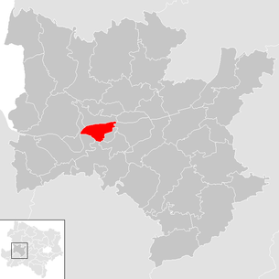 Lage der Gemeinde Krummnußbaum im Bezirk Melk (anklickbare Karte)