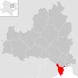 Lage der Gemeinde Langenzersdorf im Bezirk Korneuburg (anklickbare Karte)