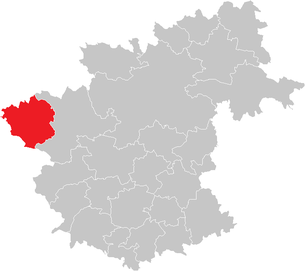 Lage der Gemeinde Langschlag (Niederösterreich) im Bezirk Zwettl (anklickbare Karte)