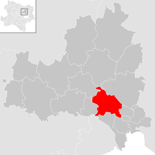 Lage der Gemeinde Leobendorf (Niederösterreich) im Bezirk Korneuburg (anklickbare Karte)