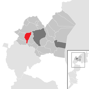 Lage der Gemeinde Müllendorf im Bezirk Eisenstadt-Umgebung (anklickbare Karte)