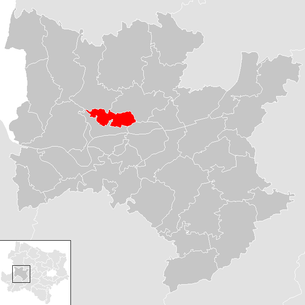 Lage der Gemeinde Maria Taferl im Bezirk Melk (anklickbare Karte)