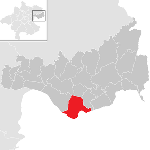 Lage der Gemeinde Mitterkirchen im Machland im Bezirk Perg (anklickbare Karte)