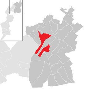 Lage der Gemeinde Neusiedl am See im Bezirk Neusiedl am See (anklickbare Karte)