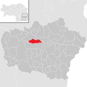 Lage der Gemeinde Oberstorcha im Bezirk Feldbach (anklickbare Karte)