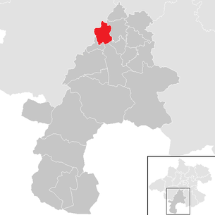 Lage der Gemeinde Ohlsdorf (Oberösterreich) im Bezirk Gmunden (anklickbare Karte)