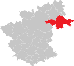 Lage der Gemeinde Pölla im Bezirk Zwettl (anklickbare Karte)