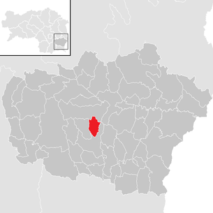 Lage der Gemeinde Perlsdorf im Bezirk Feldbach (anklickbare Karte)