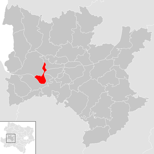 Lage der Gemeinde Persenbeug-Gottsdorf im Bezirk Melk (anklickbare Karte)