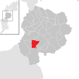Lage der Gemeinde Piringsdorf im Bezirk Oberpullendorf (anklickbare Karte)