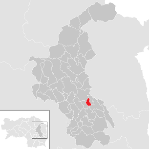 Lage der Gemeinde Reichendorf im Bezirk Weiz (anklickbare Karte)