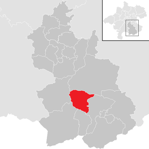 Lage der Gemeinde Sankt Pankraz (Oberösterreich) im Bezirk Kirchdorf an der Krems (anklickbare Karte)
