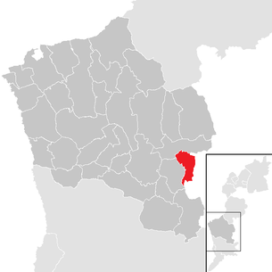 Lage der Gemeinde Schandorf im Bezirk Oberwart (anklickbare Karte)