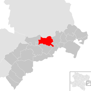 Lage der Gemeinde Scharndorf im Bezirk Bruck an der Leitha (anklickbare Karte)