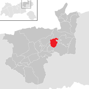 Lage der Gemeinde Schwoich im Bezirk Kufstein (anklickbare Karte)