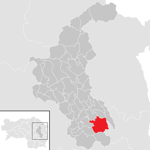 Lage der Gemeinde Sinabelkirchen im Bezirk Weiz (anklickbare Karte)