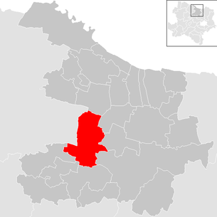 Lage der Gemeinde Sitzendorf an der Schmida im Bezirk Hollabrunn (anklickbare Karte)