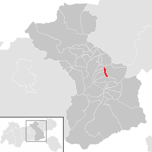 Lage der Gemeinde Stumm (Tirol) im Bezirk Schwaz (anklickbare Karte)