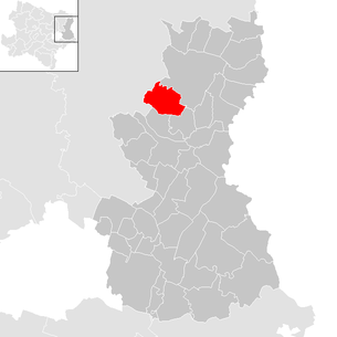 Lage der Gemeinde Sulz im Weinviertel im Bezirk Gänserndorf (anklickbare Karte)