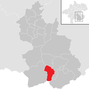 Lage der Gemeinde Vorderstoder im Bezirk Kirchdorf an der Krems (anklickbare Karte)