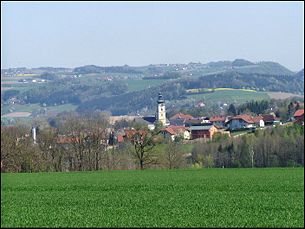 Blick vom Süden auf Waizenkirchen
