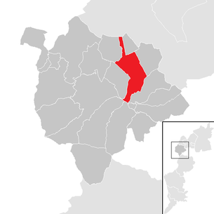 Lage der Gemeinde Zemendorf-Stöttera im Bezirk Mattersburg (anklickbare Karte)