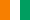 Die Nationalflagge von Côte d'Ivoire