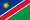 Die Nationalflagge Namibias