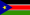Die Nationalflagge von Südsudan