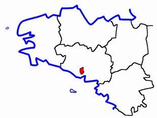 Lage des Kantons Auray