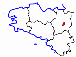 Lage des Kantons Châteaugiron