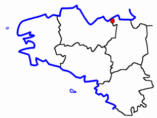 Lage des Kantons Dinard