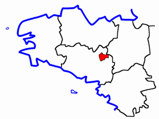 Lage des Kantons Ploërmel