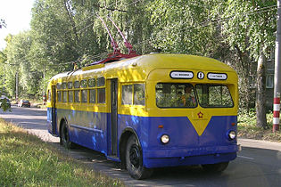 Museumsoberleitungsbus vom Typ MTB-82 in Nischni Nowgorod