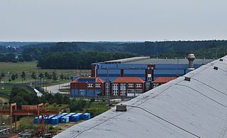 Das Zwischenlager Nord, aufgenommen vom Dach des Maschinenhauses des Kernkraftwerks Greifswald