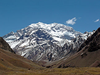 Der Cerro Aconcagua im November 2004