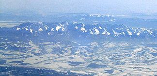 Luftbild: Blick auf die Hohe Tatra von Norden (Polen)