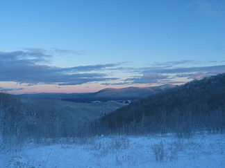 Die Berkshire Mountains im Winter