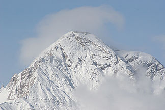 Mont Chaberton im Winter - Blick aus dem italienischen Susatal