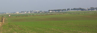 Der Flughafen Dortmund im Osten des Dortmunder Rückens