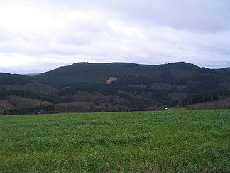 Himberg (links) und Hoher Lehnberg (rechts) von Norden