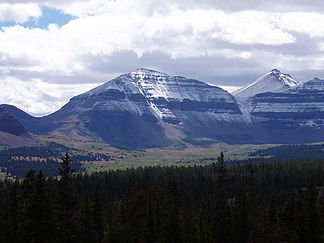 Kings Peak (rechts im Bild)
