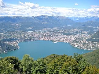 Aussicht auf Lugano vom 'Balkon Italiens'