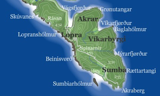 Karte der Kommune Sumba/Färöer