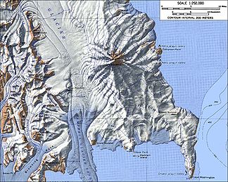 Topografische Karte von Mount Melbourne von USGS Mount Melbourne
