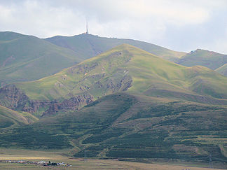 Blick von der Stadt Erzurum aus auf den Palandöken