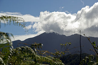 Pico Turquino von Wolken umhüllt